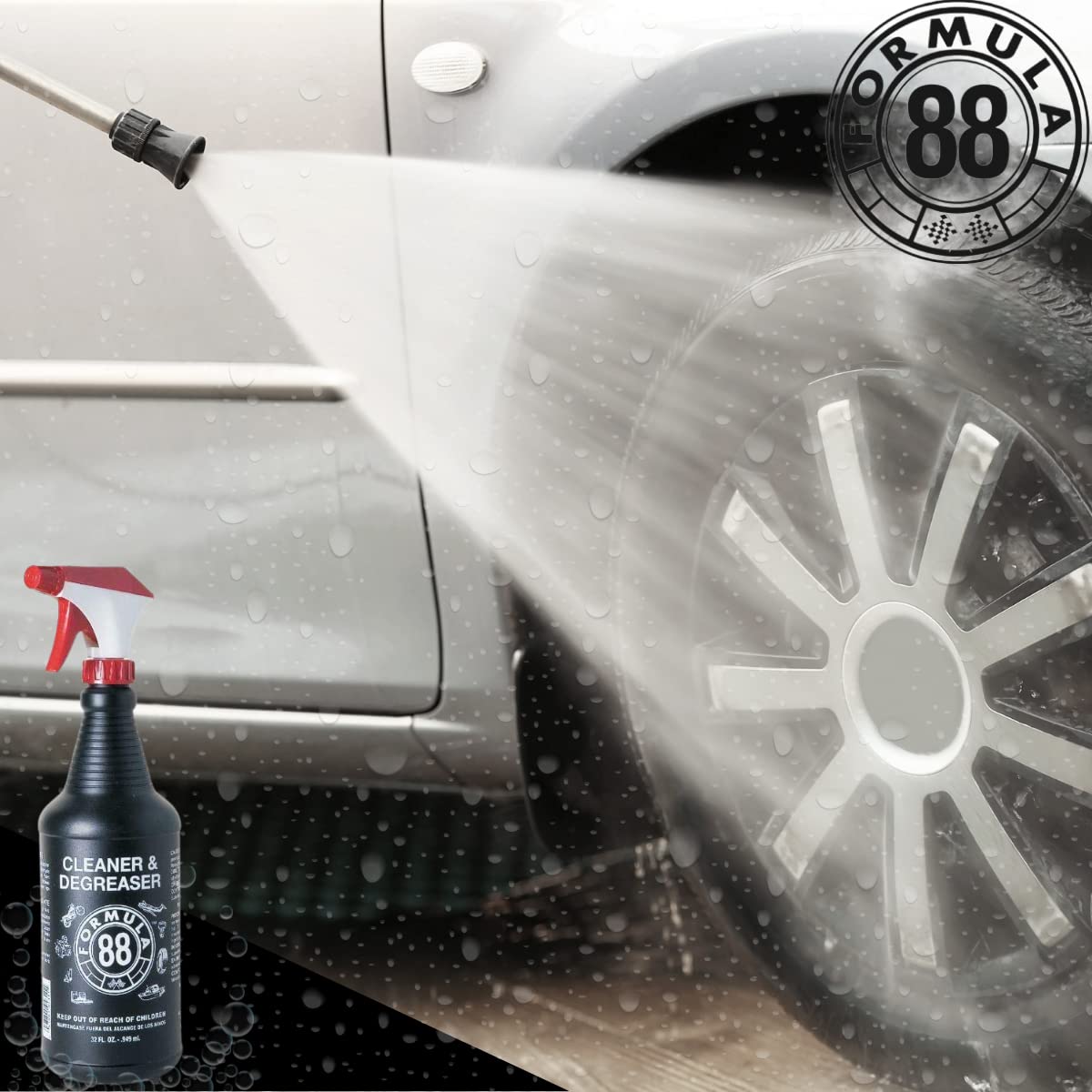 Cleaner & Degreaser | Multi Surface Car & Marine Cleaner for Interior, Exterior | Removes Grease & Grime Residue on Metal, Plastic, Cloth, Vinyl, Carpet (2, 32oz)
