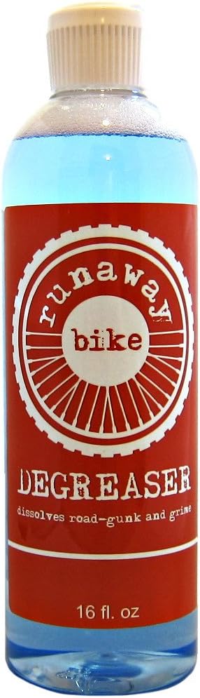 Runaway Bike® DEGREASER. A Low-odor, Bio-friendly Degreaser, formulated for use in Bike Chain Cleaners and Scrubbing Tools