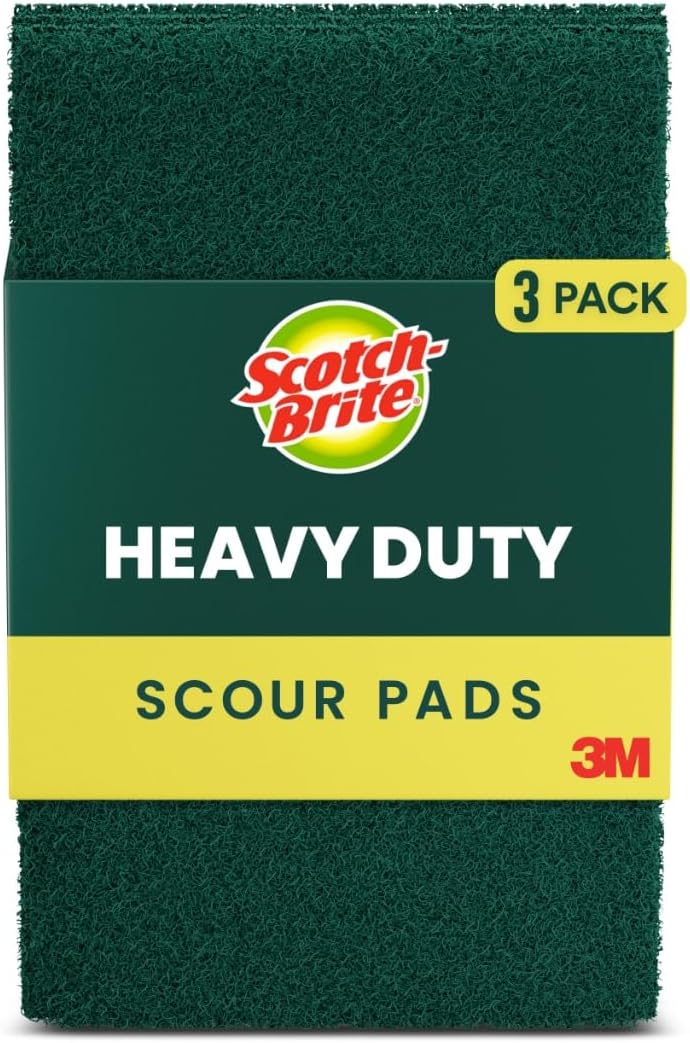 Scotch-Brite Heavy Duty Scouring Pad, 3 Pack