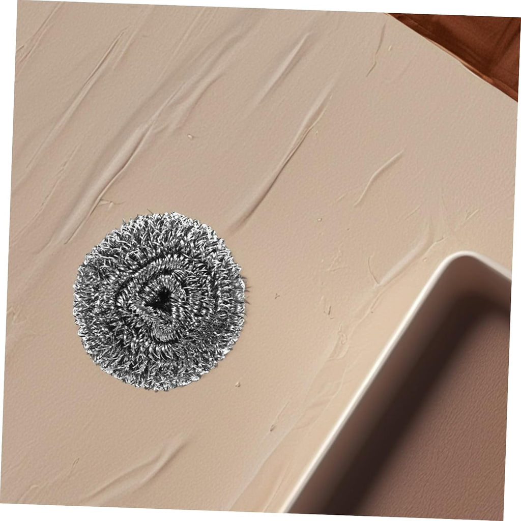20pcs Steel Wool Scrubber Ball for Pots Silver Wire Kitchen Cleaner