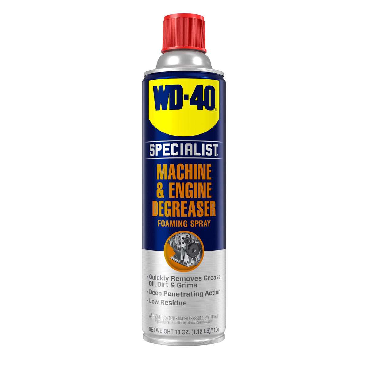 WD-40 Specialist Machine & Engine Degreaser Foaming Spray, 18 OZ [4-Pack]