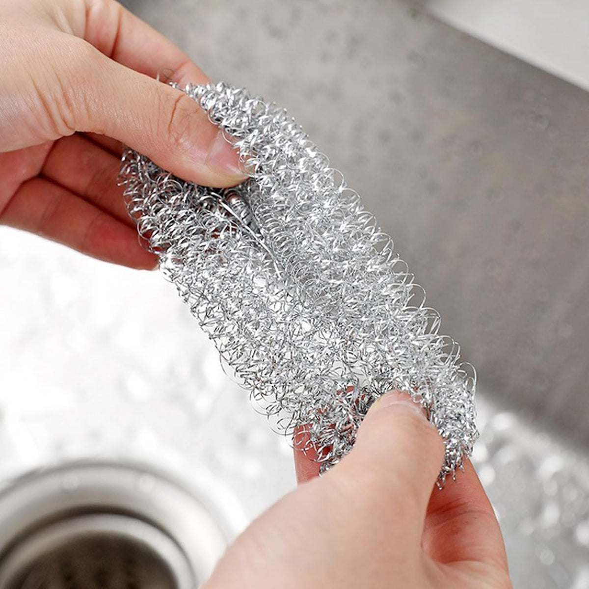 Stainless Steel Cleaning Ball Steel Wire Ball Household Kitchen Washing Pots Pans Dishes Remove Dirt Rust Scrubbing Tool,4cm (6pcs)