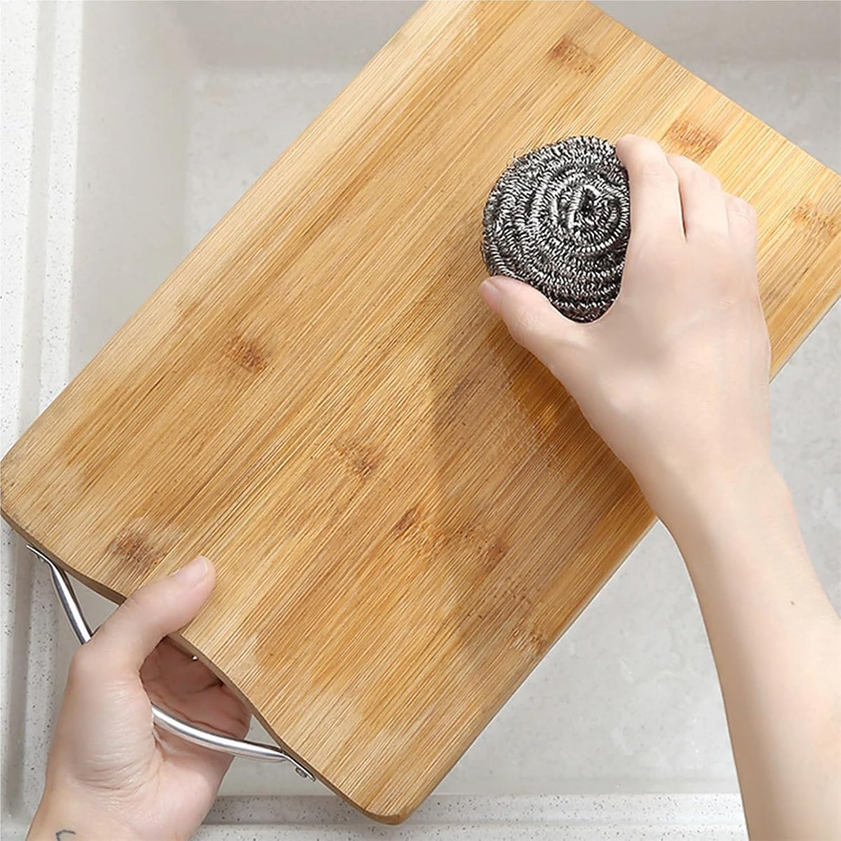 Steel Wool 30pcs Stainless Steel Scrubber Scouring Pads Cleaning Ball Steel Wool Scrubber for Kitchen Pot Pan Dish Bathroom Cleaning for Kitchen