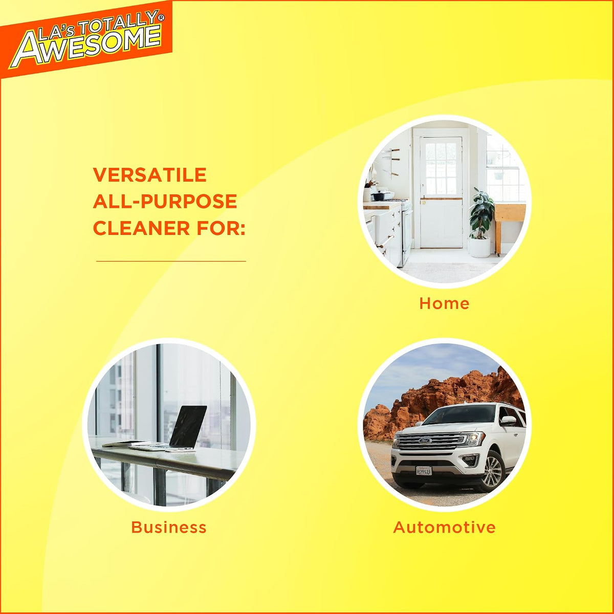 La's Totally Awesome All Purpose Cleaner, 4-Pack (64 oz Each) – Concentrated Formula, Degreaser, and Multipurpose Cleaner – Heavy Duty Bulk Cleaning Supplies for Home, Auto, Kitchen & Business