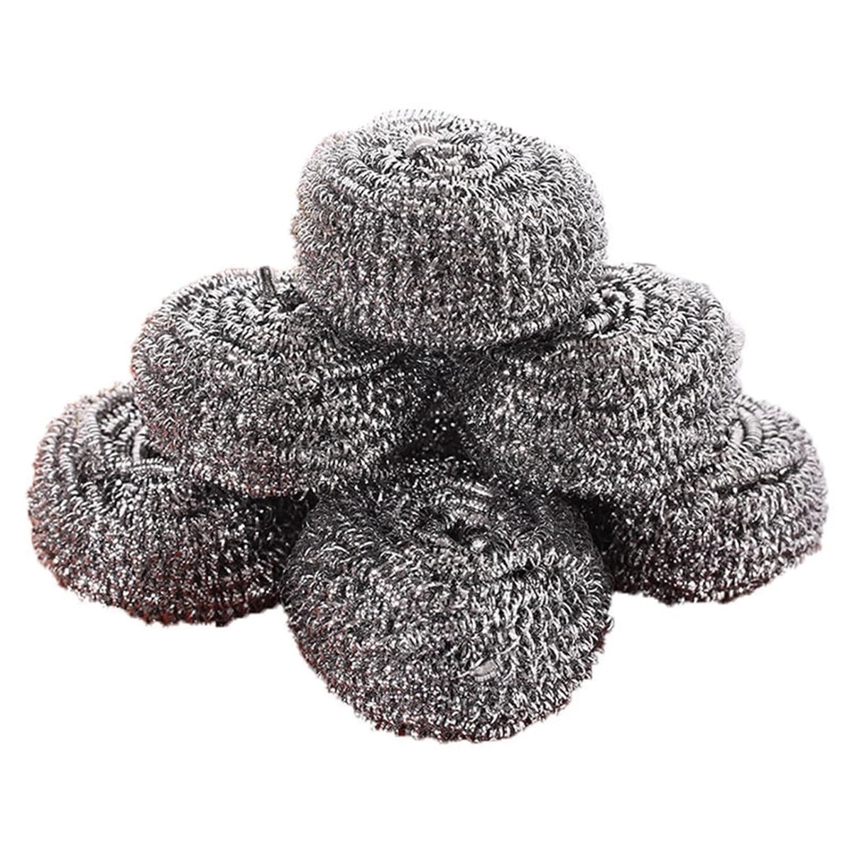 Steel Wool 30pcs Stainless Steel Scrubber Scouring Pads Cleaning Ball Steel Wool Scrubber for Kitchen Pot Pan Dish Bathroom Cleaning for Kitchen