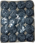 20 pieces of stainless steel wire balls, multifunctional cleaning balls for kitchen and household use, dishwashing, brushing, and pot cleaning, Silvery
