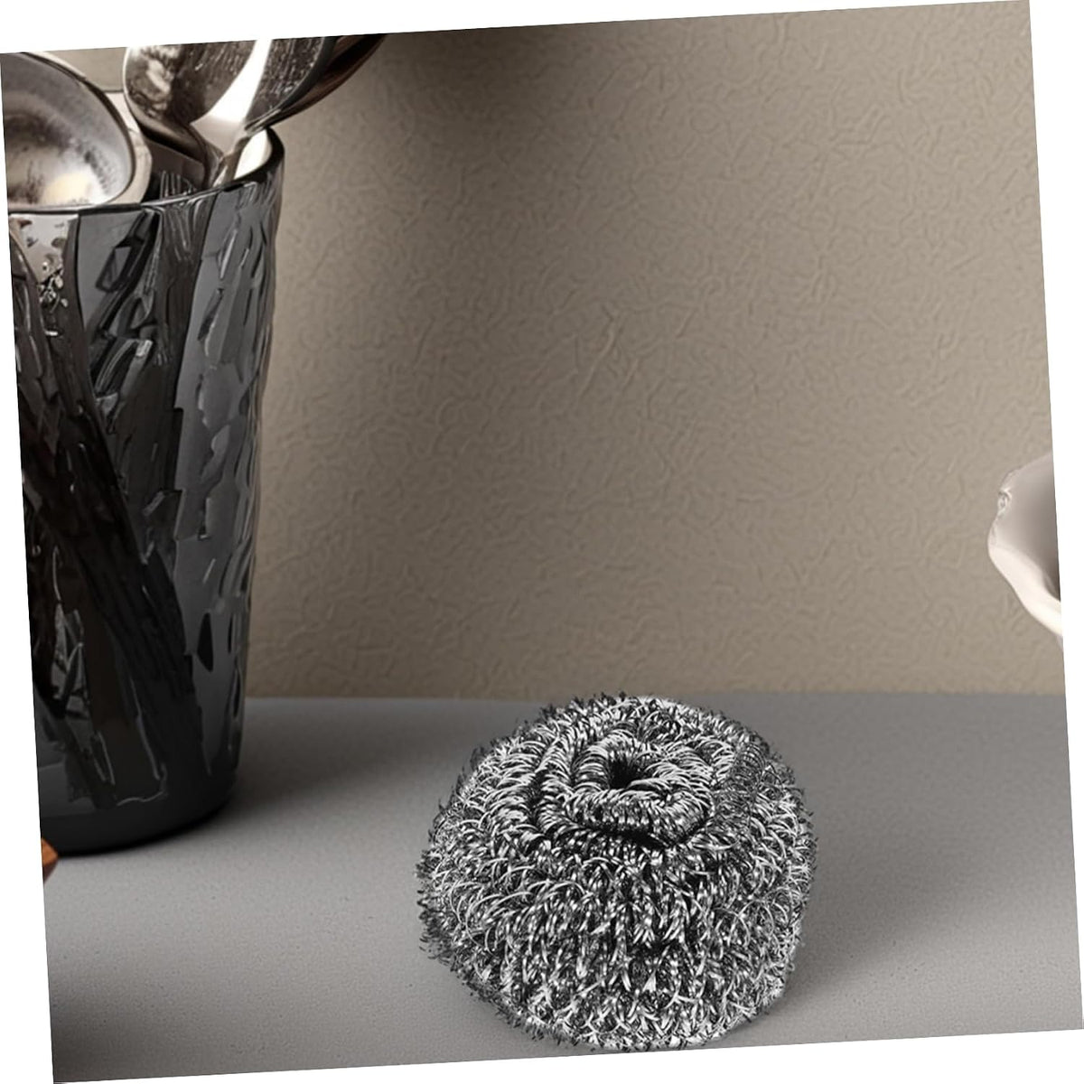 20pcs Steel Wool Scrubber Silver Wire Cleaning Ball