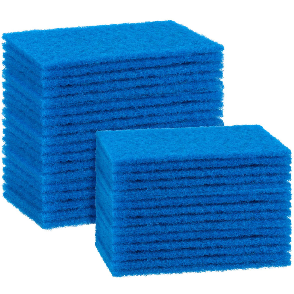 Jetec 40 Pieces Scrub Pads Scouring Pads Sponge Dish Scrubber Scouring Cleaning Non Scratch for Kitchen Dishes Cleaning (Green)