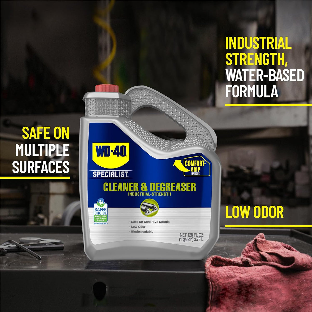 WD-40 Specialist Cleaner & Degreaser, Multi-Surface Cleaning Solution, One Gallon