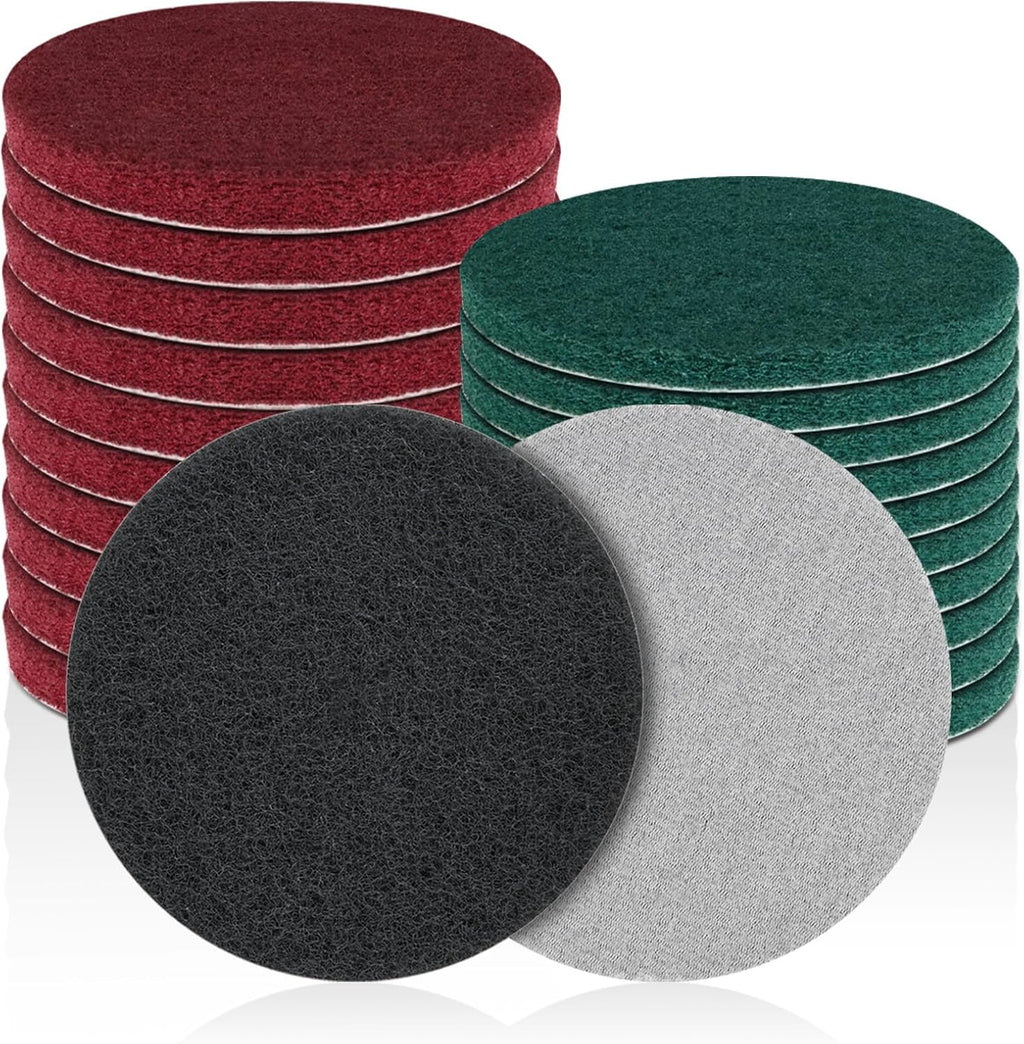 5 Inch Hook and Loop Scuff Discs, Scouring Pads for Cleaning 10Pcs