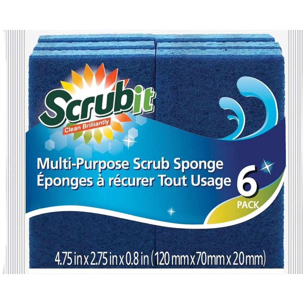 Scrubit Non-Scratch Cleaning Scrub Sponges- Scrubbing Dish Sponge Ideal for Washing Kitchen,Dishes, Bathroom &More – Dishwashing Sponge Along with A Thought Scrubber – 24 sponges