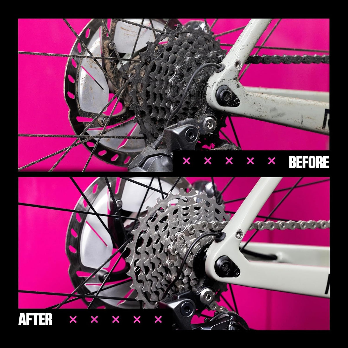 Muc-Off Bio Drivetrain Cleaner, 500 Milliliters - Effective Biodegradable Bicycle Chain Cleaner and Degreaser Spray - Suitable for All Types of Bike