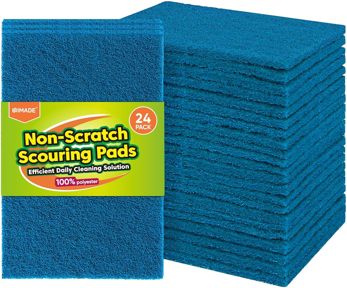UNIMADE Non-Scratch Scouring Pads, 24Pcs Household Scour Pads
