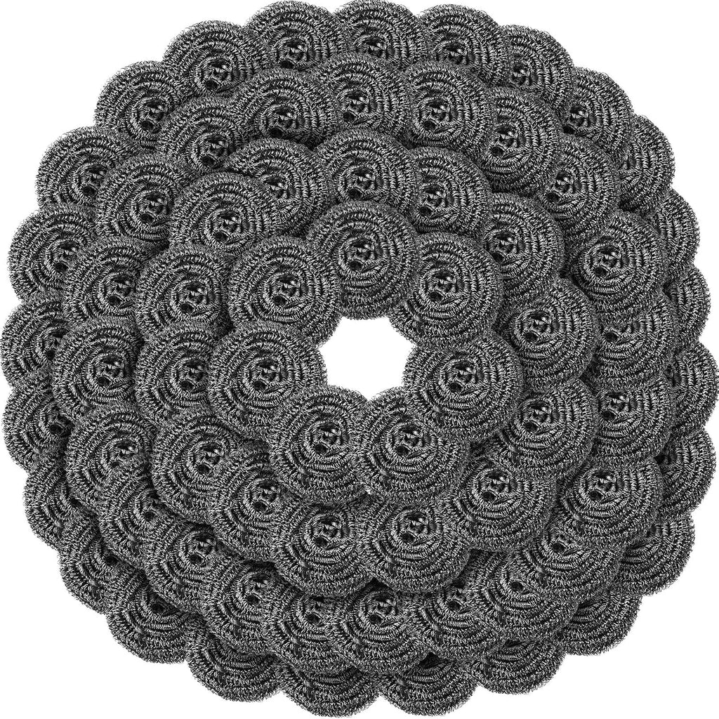 Roshtia 40 Pcs Stainless Steel Scrubber Bulk Large Steel Wool Scrubber 50 Gram Stainless Scourers Sponges Scouring Pads for Cleaning Dishes, Stoves, Pots, Pan, Cooker Hoods