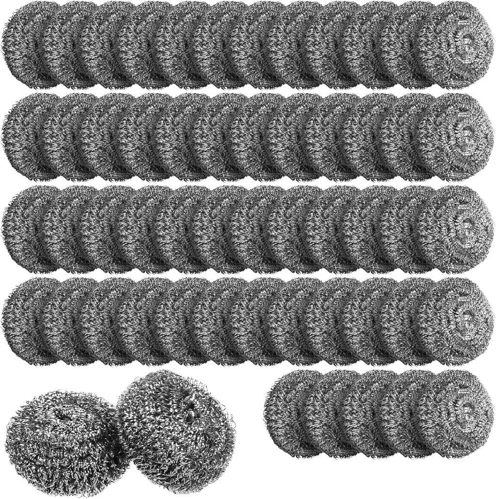 150 Pieces Small Stainless Steel Scourers Bulk Steel Wool Scrubbers