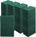 Jucoan 120 Pack Heavy Duty Scouring Pads, 4 x 6 Inch Non-Scratch Scrub Pads, Green Reusable Multipurpose Scrubbing Pads for Kitchen Dish, Metal Grills, Household Bathroom Sink Bathtub