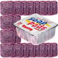 SteadMax 20 Pack Steel Wool Soap Pads, Pre-Soaped Metal Scouring Pads for Easy Cleaning of Dishes, Pans, Ovens and Pots
